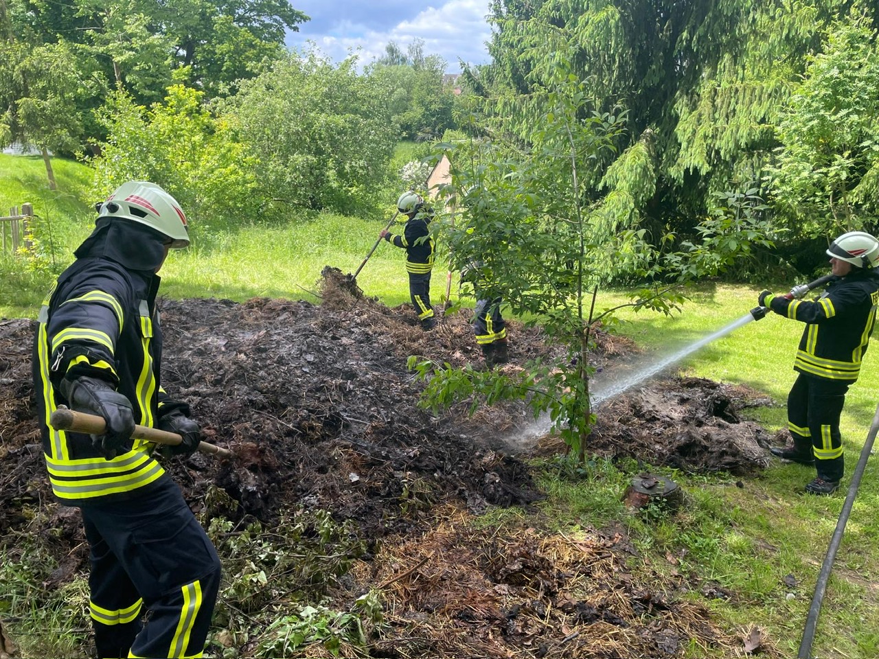 Bild Einsatz 23.5.2005 Brand Freifläche